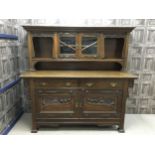 AN ARTS & CRAFTS OAK SIDEBOARD