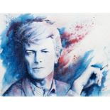 DAVID BOWIE, A WATERCOLOUR BY TERRY COOK