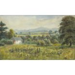 COTTAGE IN A CLEARING, A WATERCOLOUR BY JOHN VALENTINE