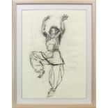 HAUGHTY DANCER, A CHARCOAL BY SIRI FRANCE