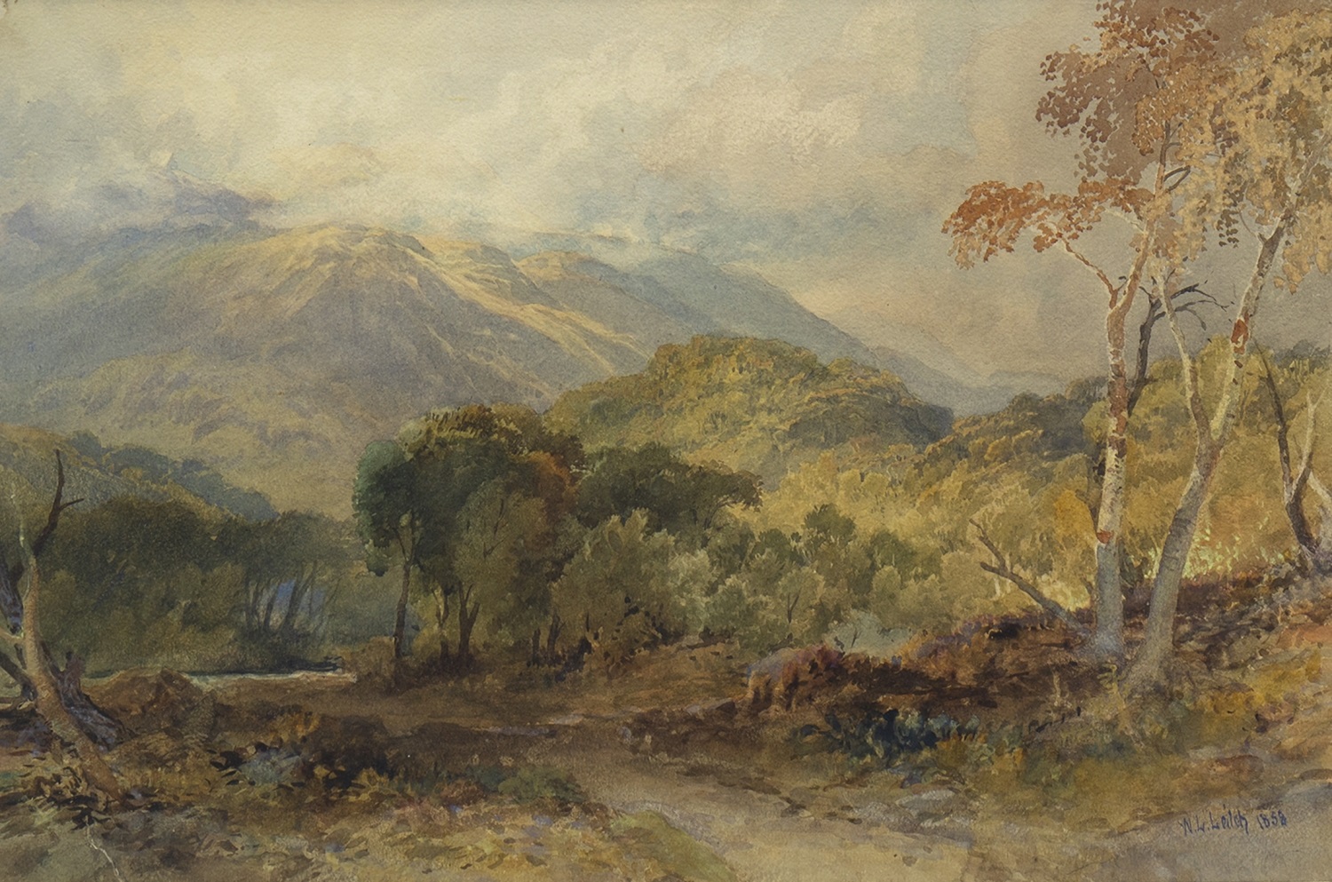 A WATERCOLOUR BY WILLIAM LEIGHTON LEITCH