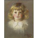 A YOUNG GIRL, A PASTEL BY SYBIL M DOWIE