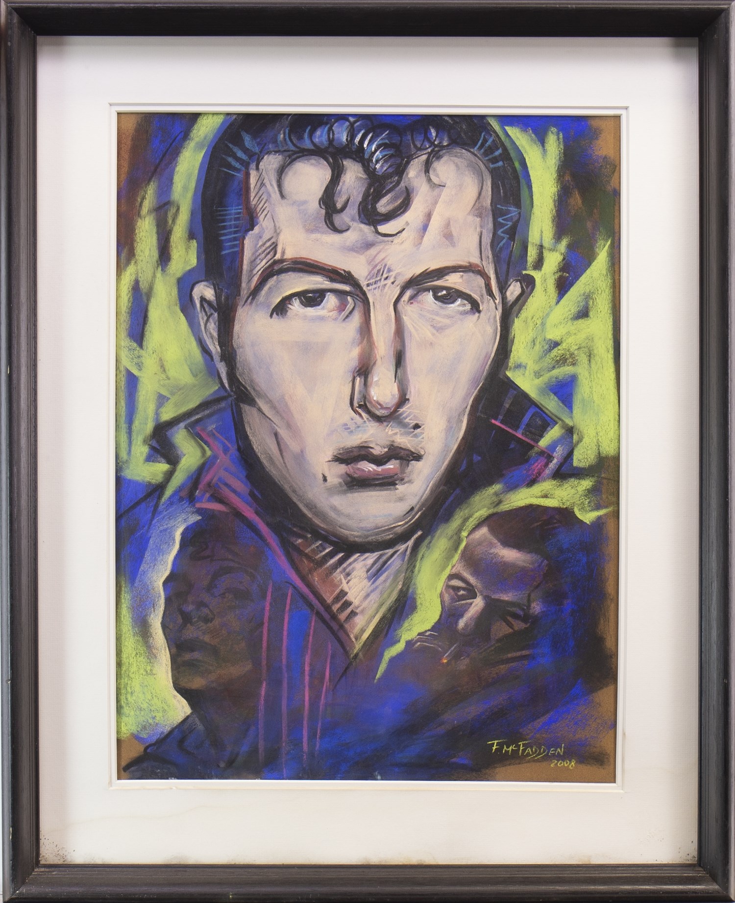 JOE STRUMMER, A PASTEL BY FRANK MCFADDEN