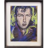 JOE STRUMMER, A PASTEL BY FRANK MCFADDEN