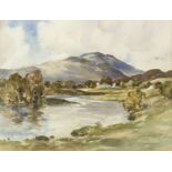 FROM THE RIVER TEITH, CALLANDER, A WATERCOLOUR BY JOHN COCHRANE