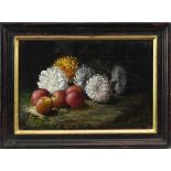 CHRYSANTHEMUMS AND APPLES, AN OIL