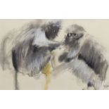 TWO MONKEYS, A MIXED MEDIA BY JANICE HUCKKET