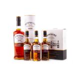 BOWMORE DARKEST AGED 15 YEARS AND 3x20CL PACK