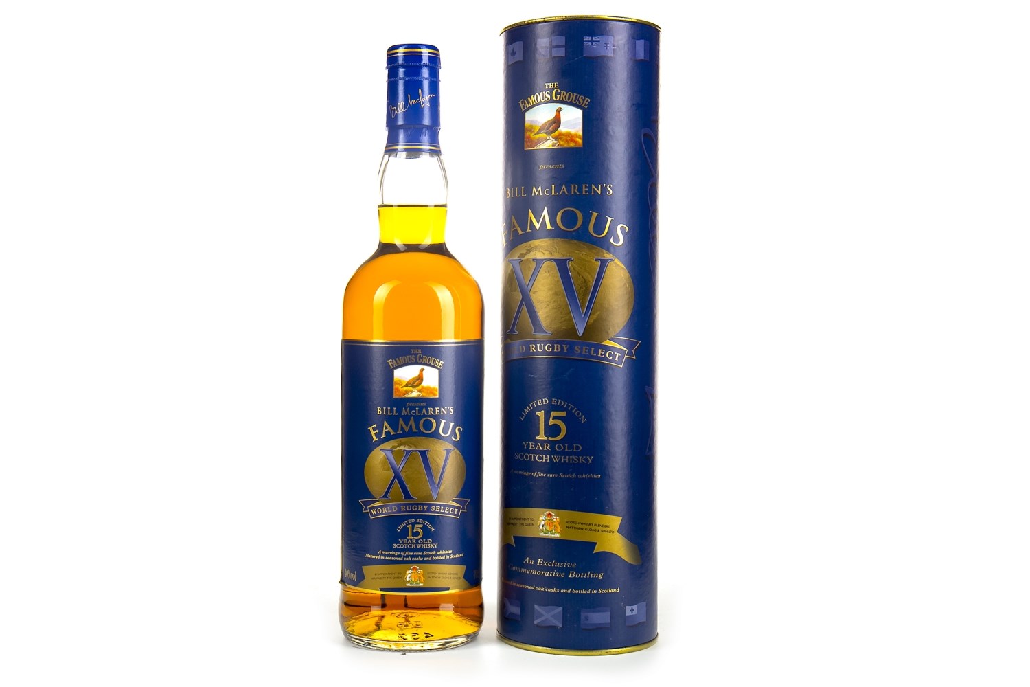 FAMOUS GROUSE BILL MCLAREN'S FAMOUS XV AGED 15 YEARS