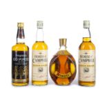 FOUR BOTTLES OF BLENDED WHISKY