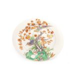 A LATE 19TH CENTURY CHINESE FAMILLE VERTE PLATE