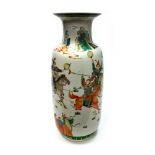 A LARGE EARLY CHINESE FAMILLE VERTE VASE