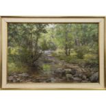 AYRSHIRE STREAM, AN OIL BY JOSEPH MORRIS HENDERSON