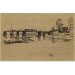 CHELSEA BRIDGE, AN ETCHING BY WHISTLER