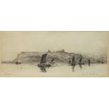WHITEBY BAY, AN ETCHING BY FRANK HARDING