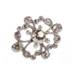 AN IMPRESSIVE LATE 19TH CENTURY DIAMOND BROOCH