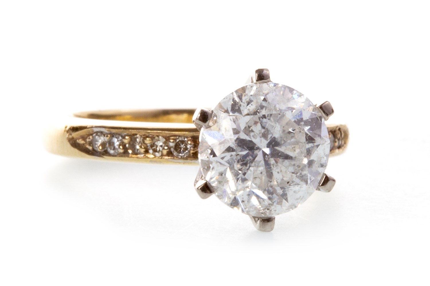 A DIAMOND SOLITAIRE RING