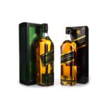 JOHNNIE WALKER GREEN AND BLACK LABEL