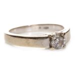 A DIAMOND SOLITAIRE RING