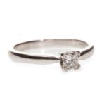 A DIAMOND SOLITAIRE RING