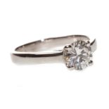 A DIAMOND SOLITAIRE RING