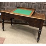 A LATE 19TH CENTURY CLERKS’ OAK DESK