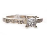 GIA CERTIFICATED DIAMOND SOLITAIRE RING