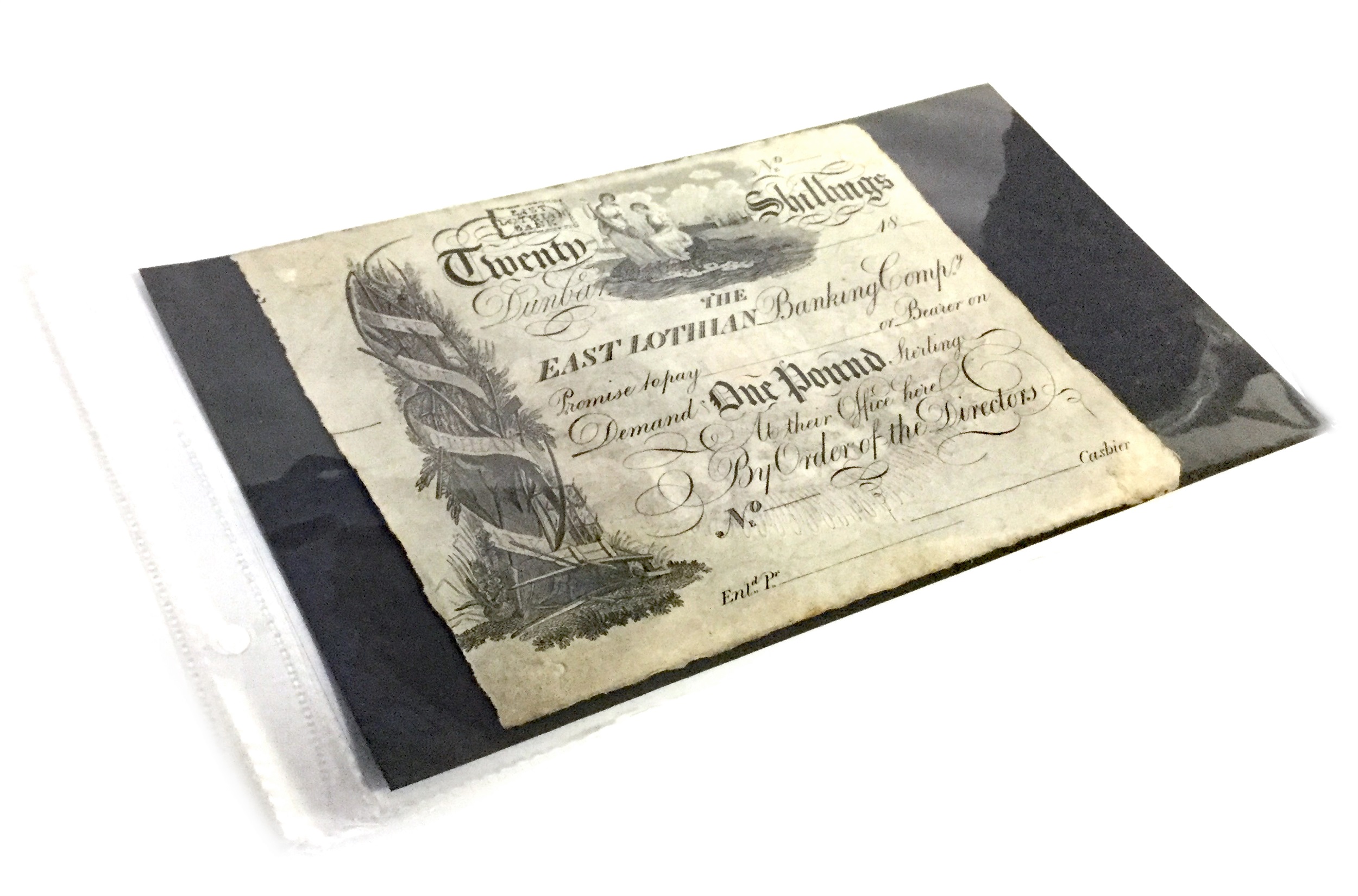 AN EAST LOTHIAN BANKING COMPANY TWENTY SHILLINGS NOTED, UNDATED