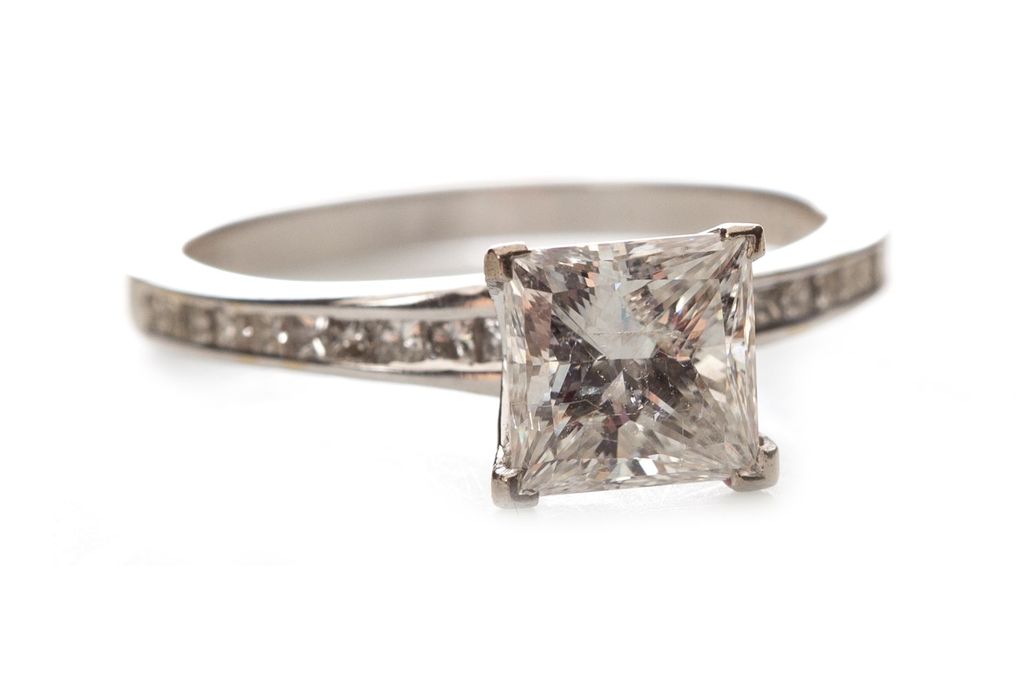 A DIAMOND SOLITAIRE RING