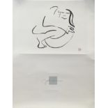 THE HUG, A LITHOGRAPH BY JOHN LENNON