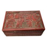 A CHINESE CINNABAR BOX