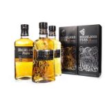 THREE BOTTLES OF HIGHLAND PARK 12 YEARS OLD