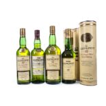 ONE LITRE AND THREE BOTTLES OF GLENLIVET AGED 12 YEARS