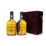 TWO BOTTLES OF CHIVAS REGAL 12 YEARS OLD SCREEN PRINT