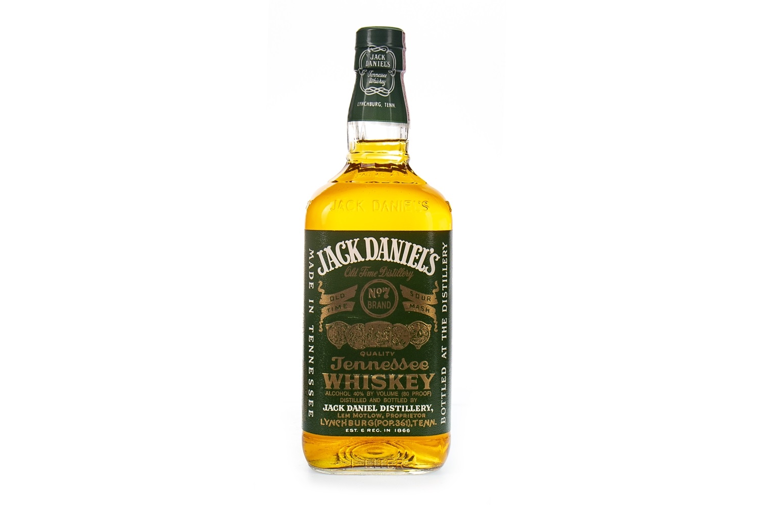 JACK DANIEL'S OLD NO. 7 GREEN LABEL - ONE LITRE