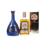 OLD RARITY 12 YEARS OLD AND WHYTE & MACKAY BLUE DECANTER