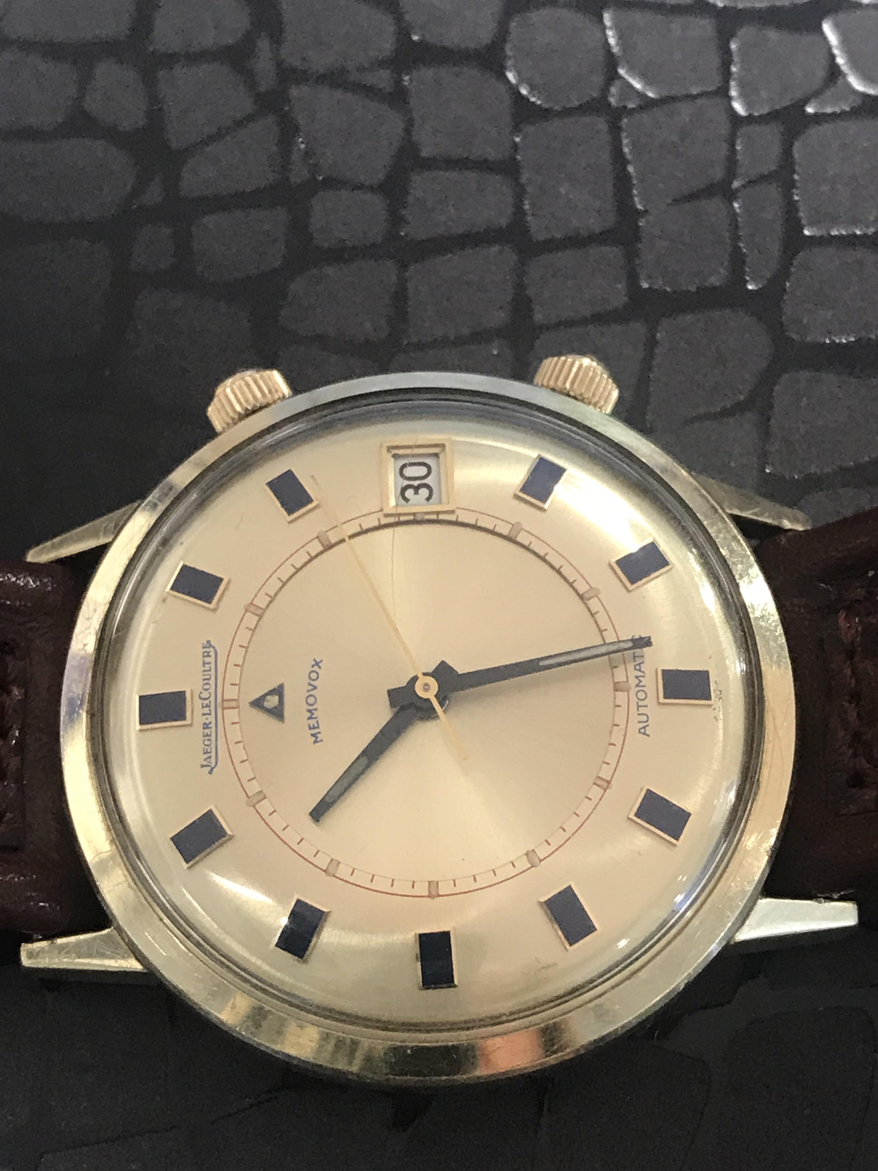 A GENTLEMAN'S JAEGER LE-COULTRE MEMOVOX WATCH - Image 4 of 5