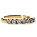 A DIAMOND HALF ETERNITY RING