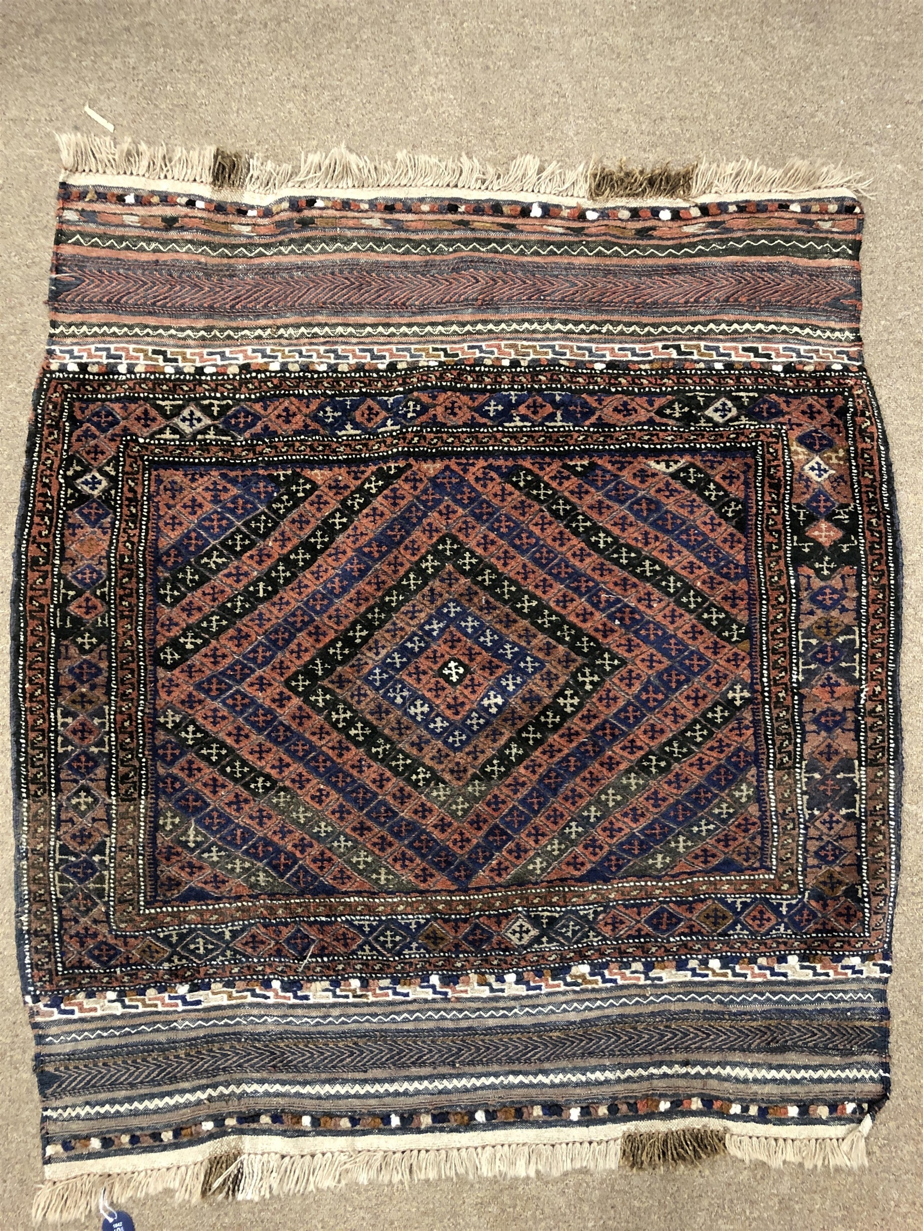 A LOT OF THREE SQUARE EASTERN RUGS - Image 2 of 3