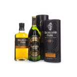 GLENFIDDICH AGED 8 YEARS AND HIGHLAND PARK AGED 12 YEARS