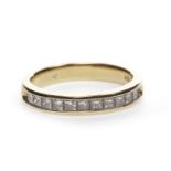 A DIAMOND HALF ETERNITY RING