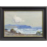 COASTAL SCENE, AN OIL BY P MACGREGOR WILSON