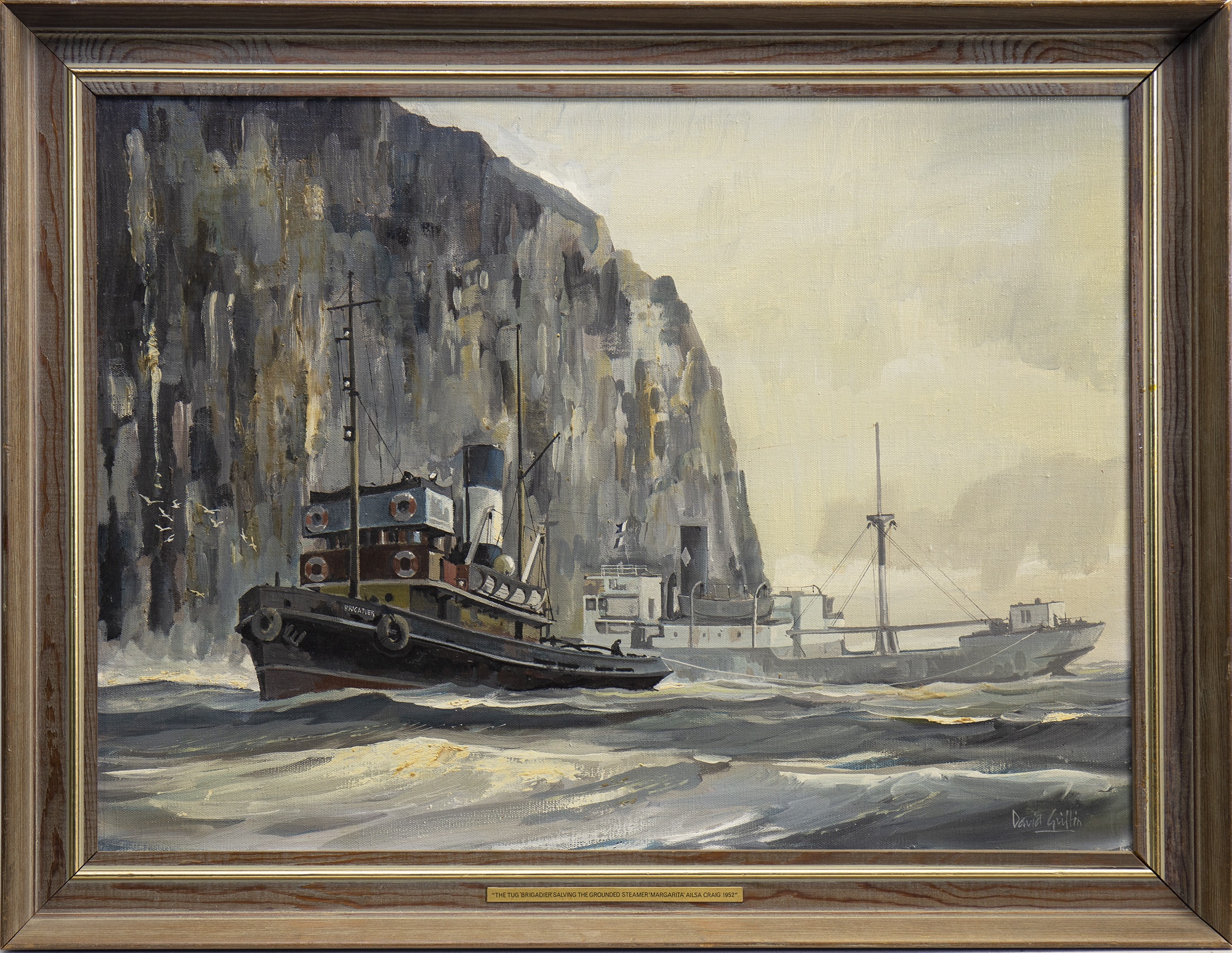 THE TUG, AN OIL BY DAVID GRIFFIN