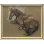 SKETCH OF A HORSE, A PASTEL BY SOFIA BASSI