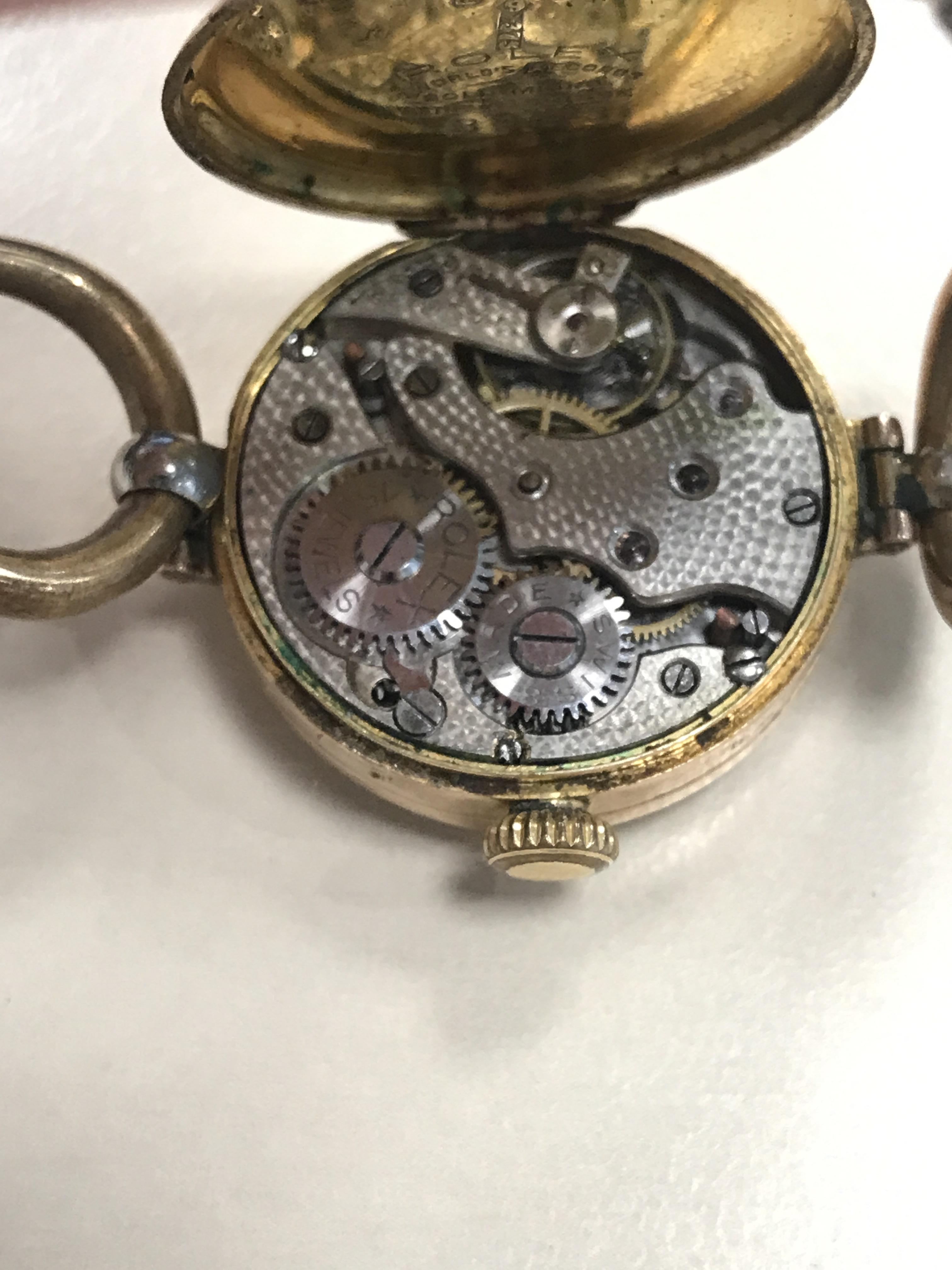 A LADY'S ROLEX GOLD WRIST WATCH - Image 2 of 4