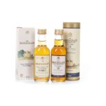 MACALLAN 1985 18 YEARS OLD AND 10 YEARS OLD MINIATURES