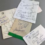 A COLLECTION OF AUTOGRAPHS