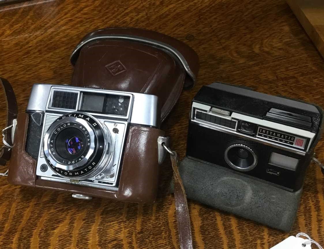 AN AGFA OPTIMA CAMERA AND ANOTHER