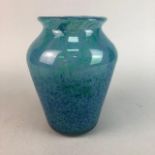 A MONART GLASS VASE