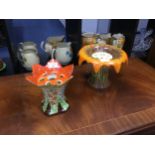 TWO ART DECO STYLE VASES